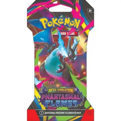 POKEMON MEGA EVOLUTION PHANTASMAL FLAMES SLEEVE BOOSTER PACK