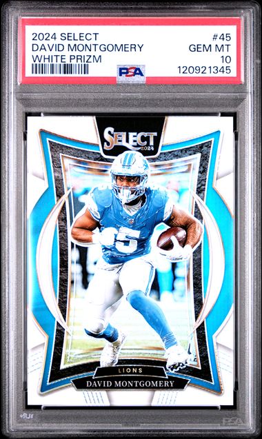 2024 PANINI SELECT #45 DAVID MONTGOMERY WHITE PRIZM
