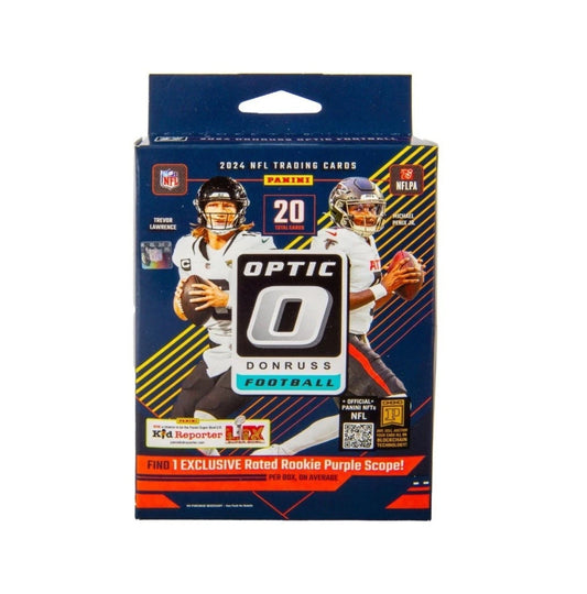 Panini 2024 Donruss Optic NFL Football Hanger Box 20 Cards Purple