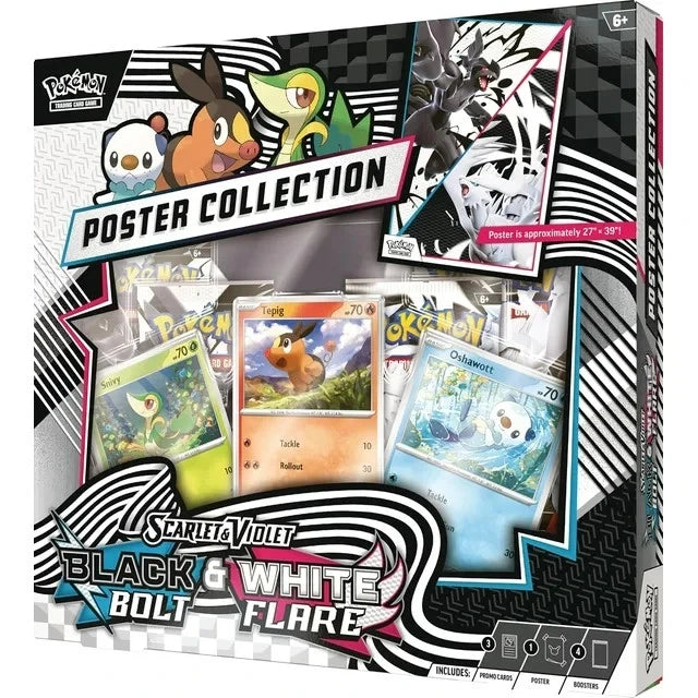 Pokemon TCG Scarlet & Violet Poster Collection Box- Black Bolt and White Flare