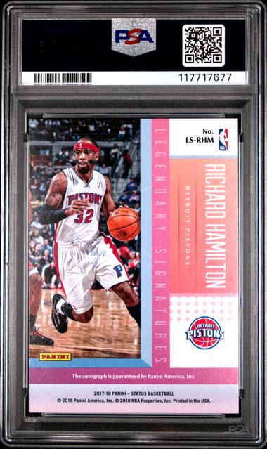 2017 PANINI STATUS LEGENDARY SIGNATURES #RHM RICHARD HAMILTON LEGENDARY SIGNATURES