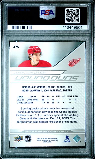 2024 UPPER DECK #475 ALBERT JOHANSSON