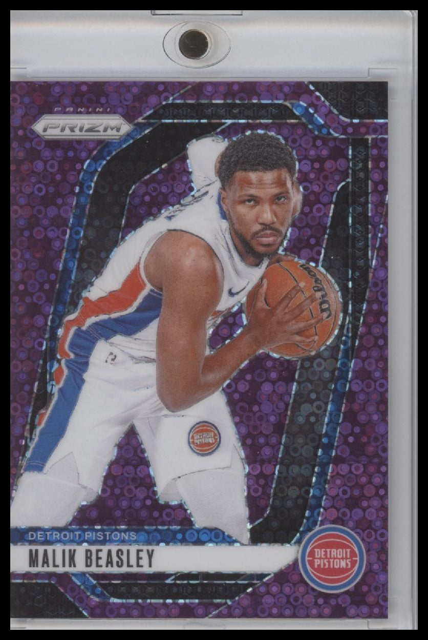 2024-25 Panini Prizm - Malik Beasley #211 Purple Fast Break Prizm /75