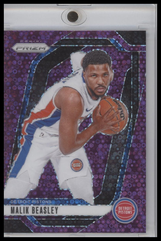 2024-25 Panini Prizm - Malik Beasley #211 Purple Fast Break Prizm /75
