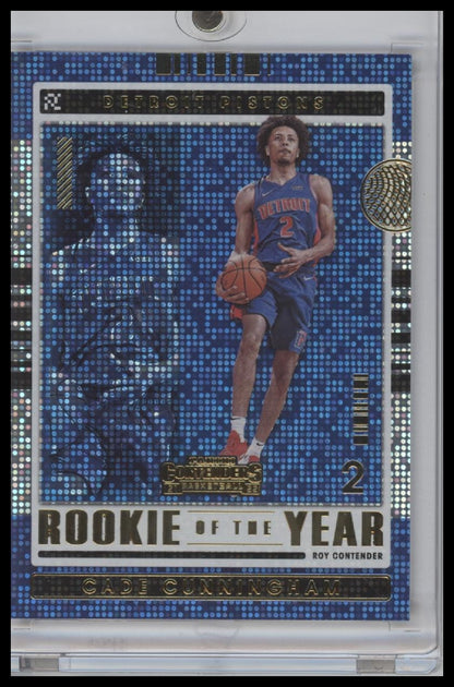 2021-22 Contenders Rookie of the Year Cade Cunningham Rookie Detroit Pistons #1