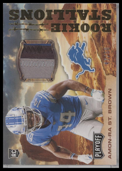 2021 Panini Playoff Amon-Ra St. Brown #RS-AST /50