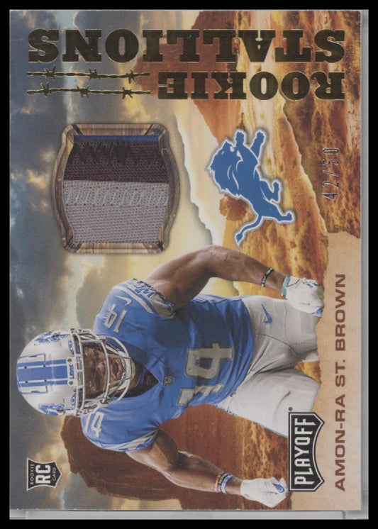 2021 Panini Playoff Amon-Ra St. Brown #RS-AST /50