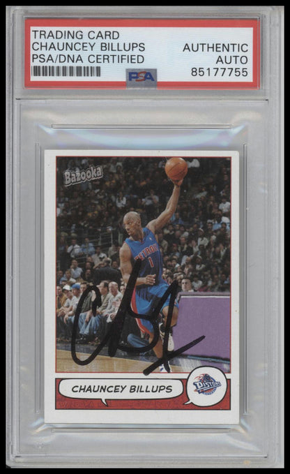 2005 Topps Chauncey Billups Bazooka #140 Auto PSA/DNA Certified