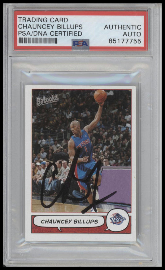 2005 Topps Chauncey Billups Bazooka #140 Auto PSA/DNA Certified