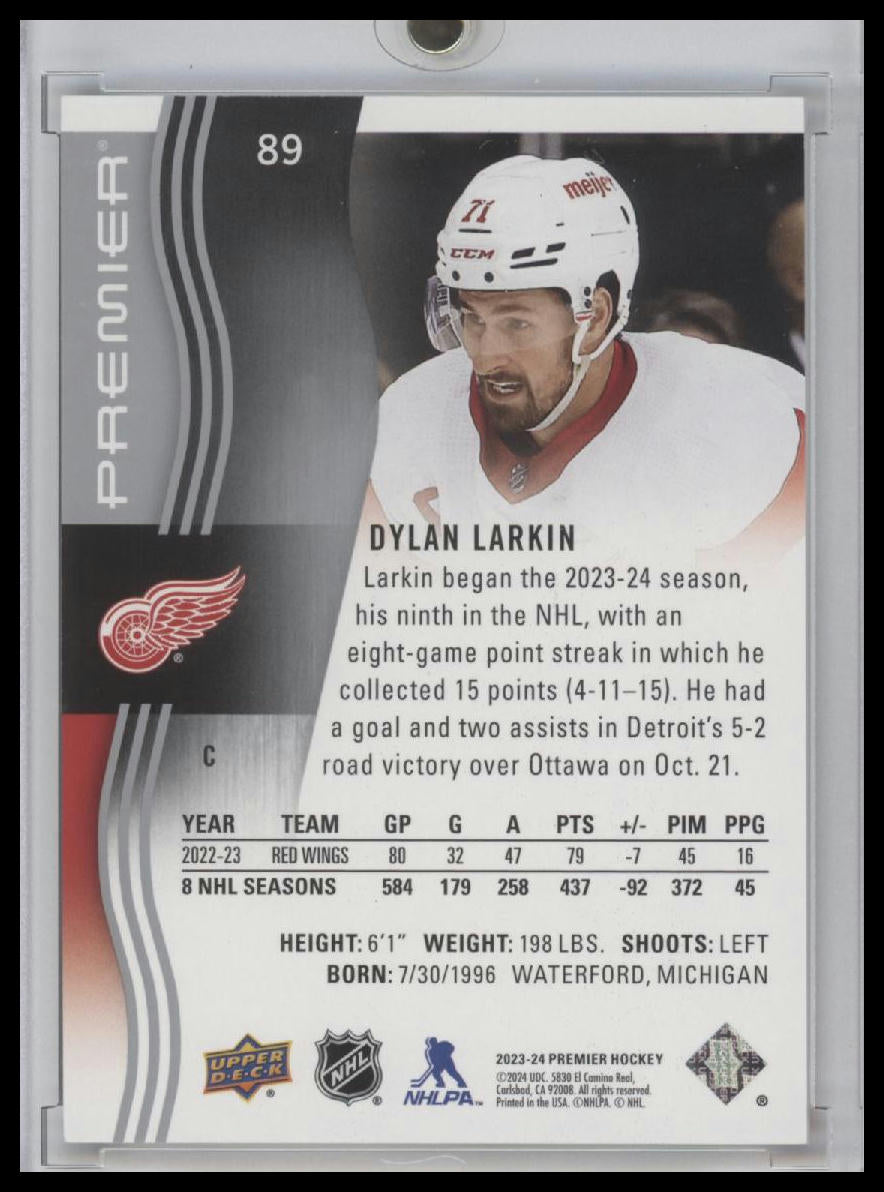 Dylan Larkin 2023-24 Premier Hockey Premier /299 #89