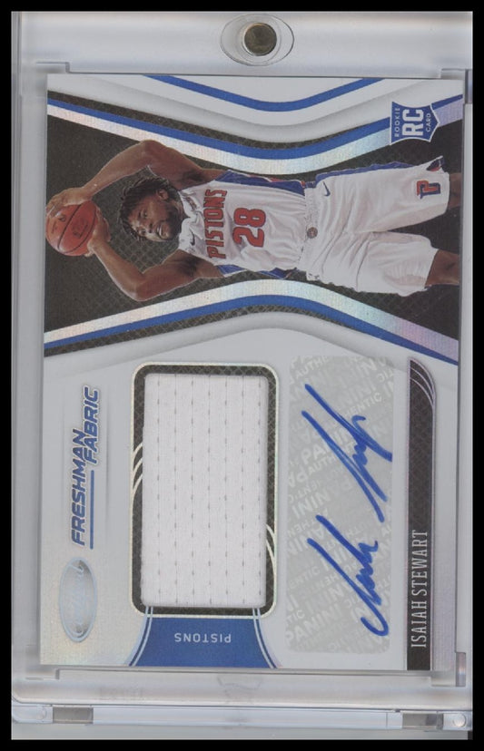 2020-21 PANINI CERTIFIED FRESHMAN FABRIC RPA ISAIAH STEWART RC #FF-STE