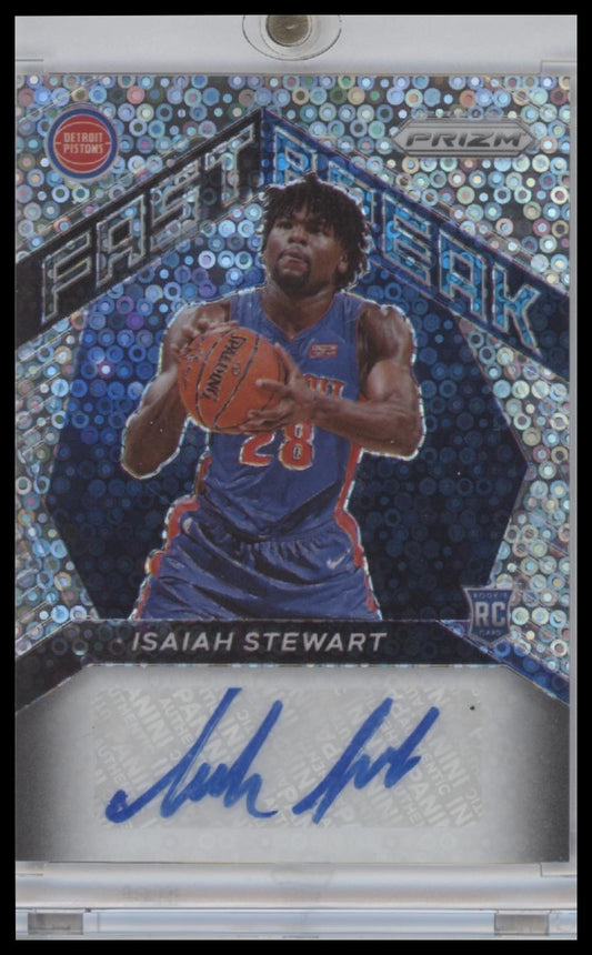 2020-21 Panini Prizm Fast Break Rookie Auto Isaiah Stewart #FR-IST Auto RC
