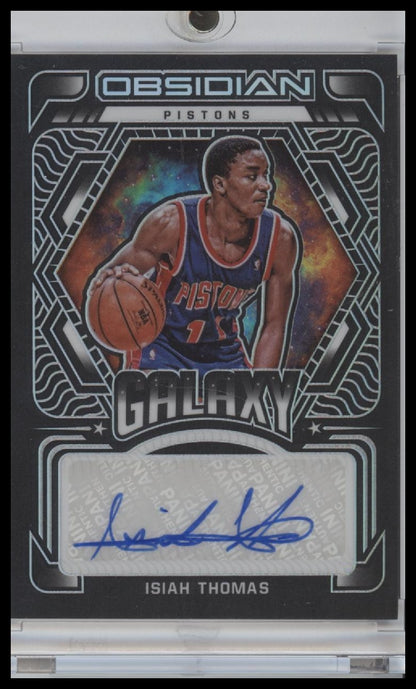 2021 PANINI OBSIDIAN GALAXY AUTOS #GAIST ISIAH THOMAS /99 AUTO