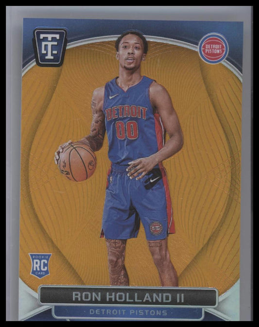 2024-25 Panini Totally Certified NBA Ron Holland II RC Orange Mirror /75 #170