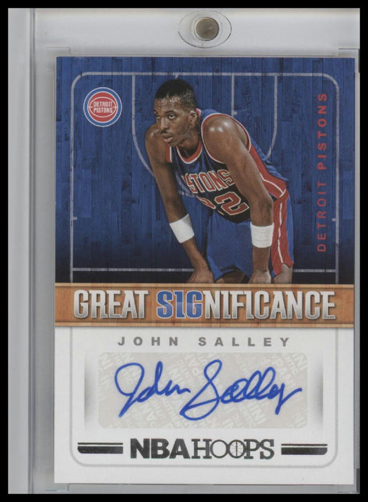 2018-19 NBA Hoops John Salley Great Significance Auto Autograph #GS-JS Pistons