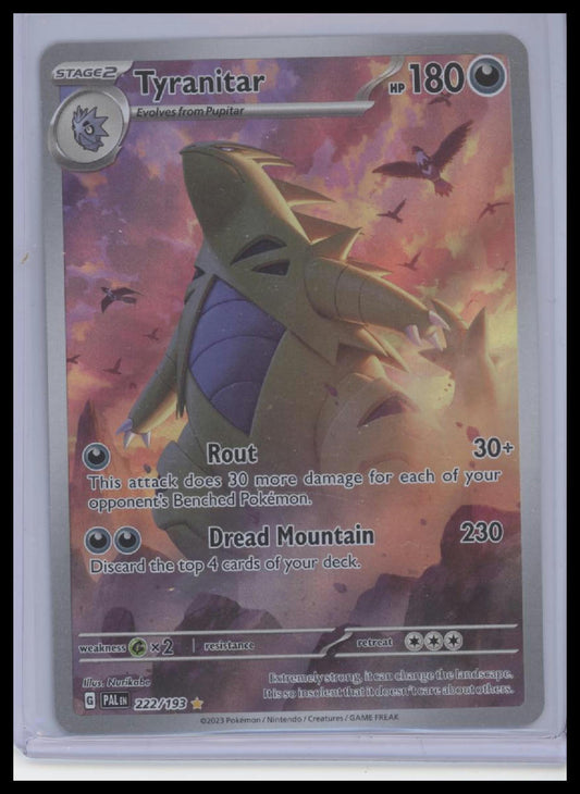 Tyranitar 222/193 Illustration Rare SV02: Paldea Evolved Pokemon