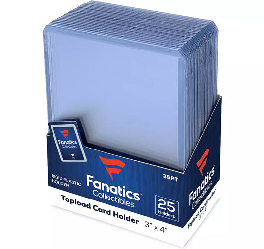 Topload Card Holder 3'' x 4'' - 25 Holders- 35PT