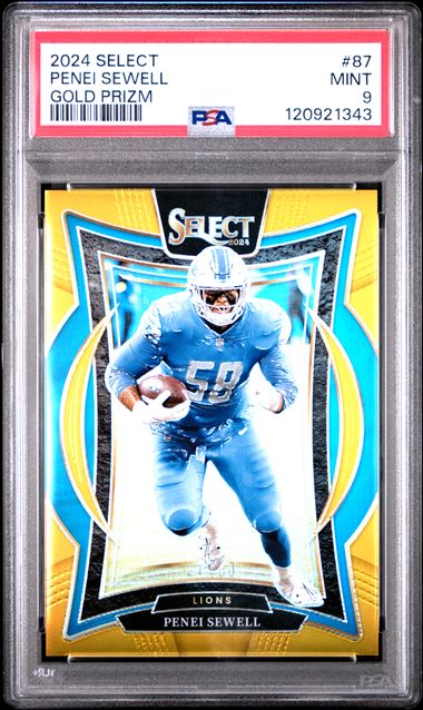 2024 PANINI SELECT #87 PENEI SEWELL GOLD PRIZM