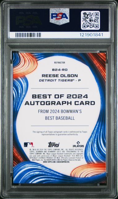 2024 BOWMAN'S BEST BEST OF 2024 AUTOGRAPHS #B24RO REESE OLSON BEST OF 2024 AUTO-REFRACTOR