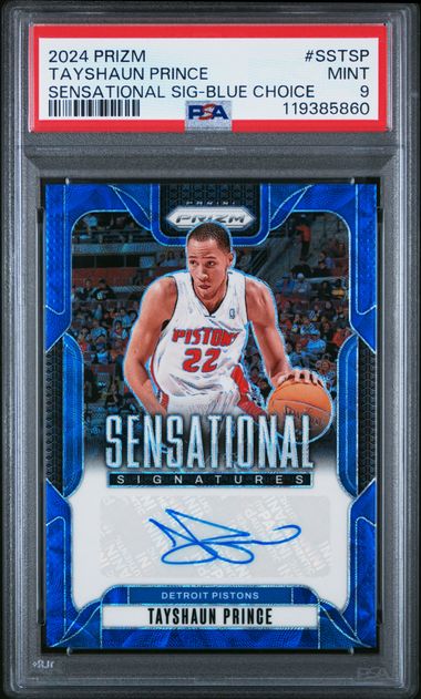 2024 PANINI PRIZM SENSATIONAL SIGNATURES #SSTSP TAYSHAUN PRINCE SENSATIONAL SIG-BLUE CHOICE