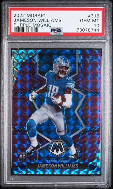 2022 PANINI MOSAIC #316 JAMESON WILLIAMS PURPLE MOSAIC