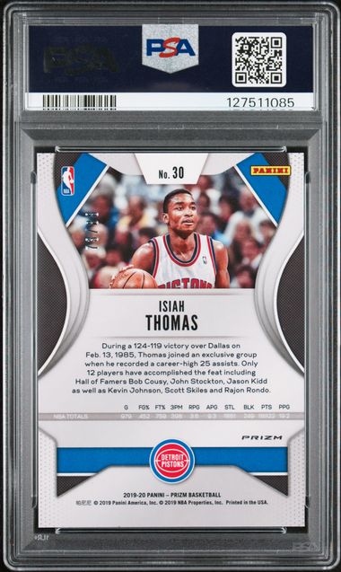 2019 PANINI PRIZM #30 ISIAH THOMAS CHOICE PRIZM-RED