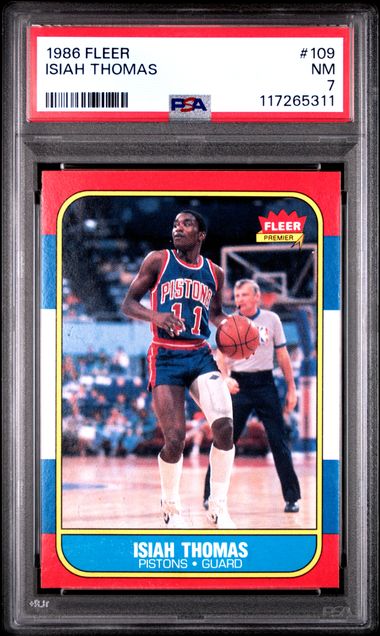 1986 FLEER #109 ISIAH THOMAS