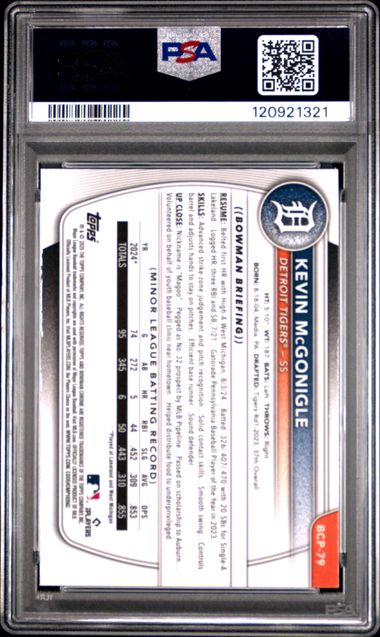 2025 BOWMAN MEGA BOX CHROME PROSPECTS #79 KEVIN MCGONIGLE