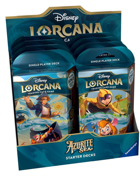 Lorcana Azurite Sea Starter Deck Mega Box, Includes 8 Starter Deck Boxes