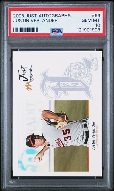2005 JUST AUTOGRAPHS #66 JUSTIN VERLANDER