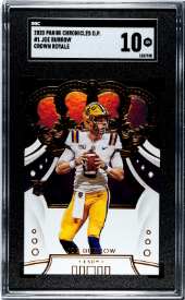 2020 Panini Chronicles Draft Picks Joe Burrow Crown Royale SGC 10