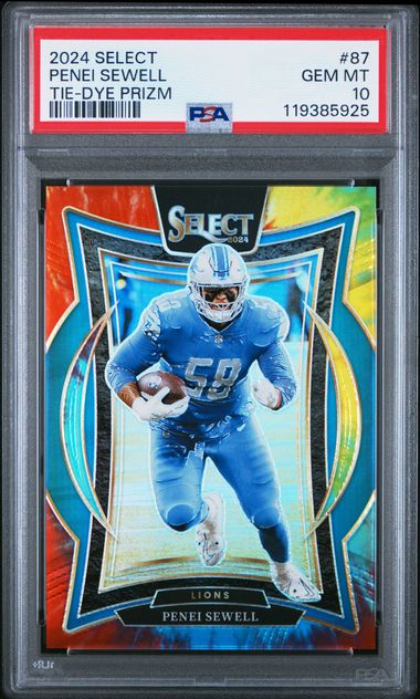 2024 PANINI SELECT #87 PENEI SEWELL TIE-DYE PRIZM