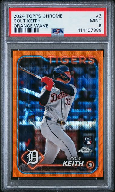 2024 TOPPS CHROME #2 COLT KEITH ORANGE WAVE