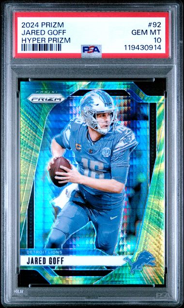 2024 PANINI PRIZM #92 JARED GOFF HYPER PRIZM