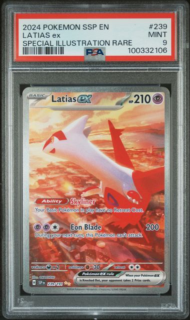 2024 POKEMON SSP EN-SURGING SPARKS #239 LATIAS ex SPECIAL ILLUSTRATION RARE