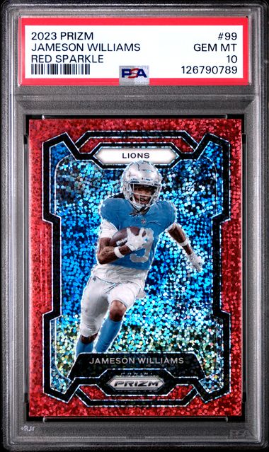 2023 PANINI PRIZM #99 JAMESON WILLIAMS RED SPARKLE