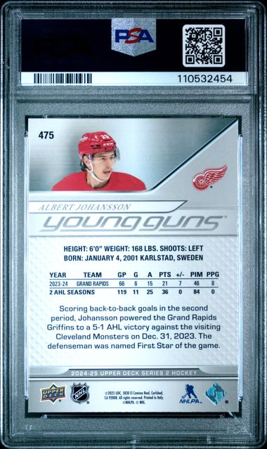 2024 UPPER DECK #475 ALBERT JOHANSSON