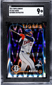 2024 Topps Chrome #2 Colt Keith Raywave Refractor SGC 9