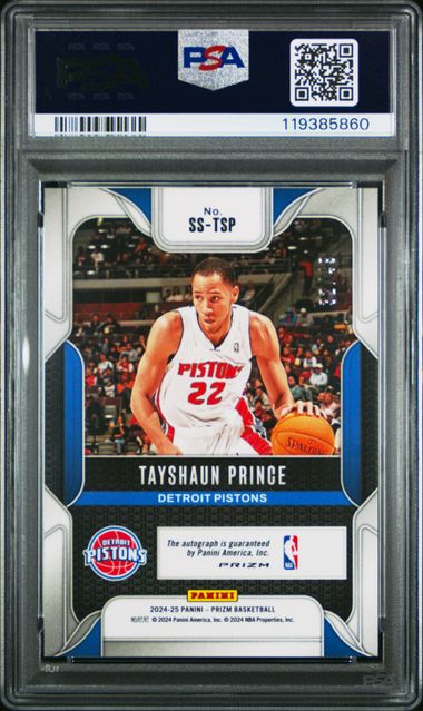 2024 PANINI PRIZM SENSATIONAL SIGNATURES #SSTSP TAYSHAUN PRINCE SENSATIONAL SIG-BLUE CHOICE