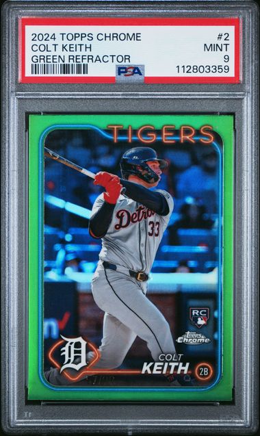2024 TOPPS CHROME #2 COLT KEITH GREEN REFRACTOR