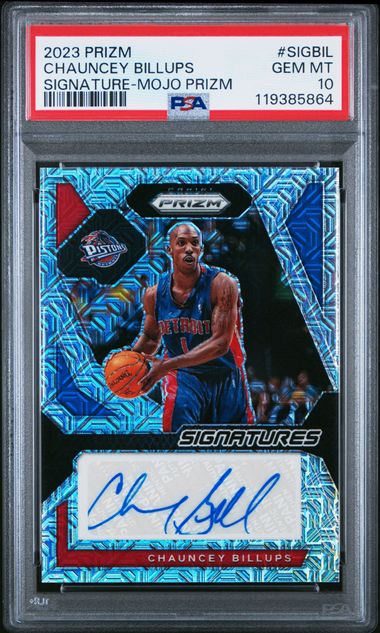 2023 PANINI PRIZM SIGNATURES #SIGBIL CHAUNCEY BILLUPS SIGNATURE-MOJO PRIZM