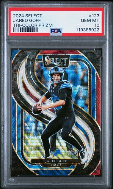 2024 PANINI SELECT #123 JARED GOFF TRI-COLOR PRIZM