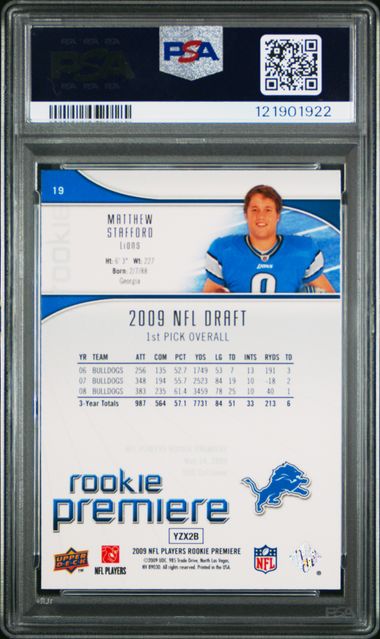 2009 UPPER DECK ROOKIE PREMIERE #19 MATTHEW STAFFORD