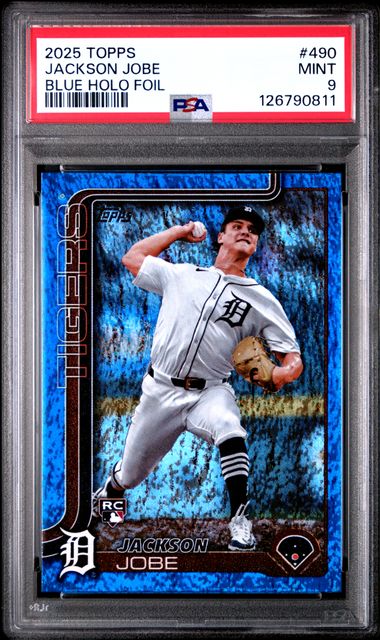 2025 TOPPS #490 JACKSON JOBE BLUE HOLO FOIL