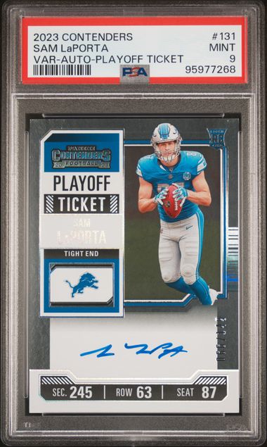 2023 PANINI CONTENDERS #131 SAM LaPORTA VAR-AUTO-PLAYOFF TICKET