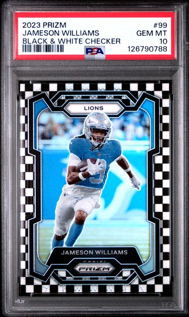 2023 PANINI PRIZM #99 JAMESON WILLIAMS BLACK & WHITE CHECKER
