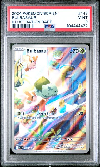 2024 POKEMON SCR EN-STELLAR CROWN #143 BULBASAUR ILLUSTRATION RARE