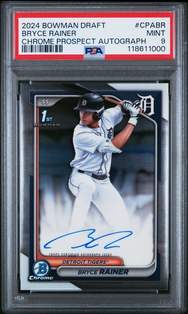2024 BOWMAN DRAFT CHROME PROSPECT AUTOGRAPHS #CPABR BRYCE RAINER