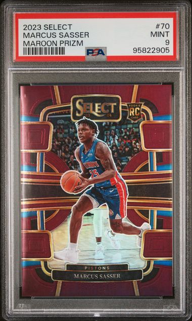 2023 PANINI SELECT #70 MARCUS SASSER MAROON PRIZM