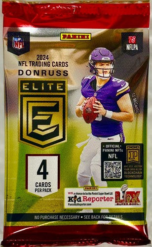 Panini Donruss Elite Football 2024 single pack-4 cards per pack